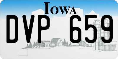 IA license plate DVP659
