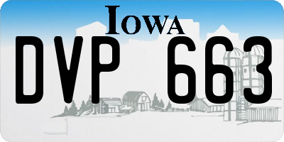 IA license plate DVP663