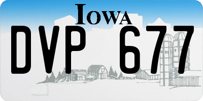 IA license plate DVP677