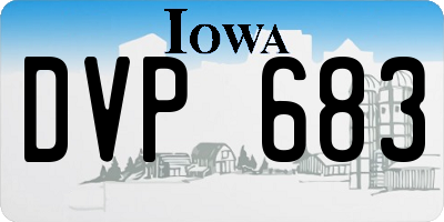 IA license plate DVP683