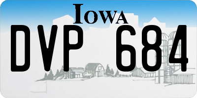 IA license plate DVP684
