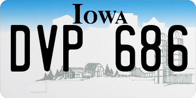 IA license plate DVP686