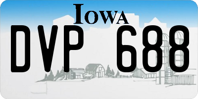 IA license plate DVP688