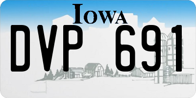 IA license plate DVP691