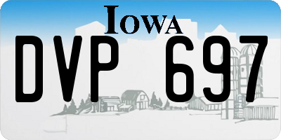 IA license plate DVP697