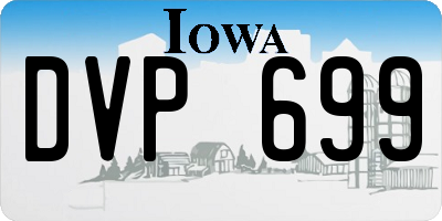 IA license plate DVP699