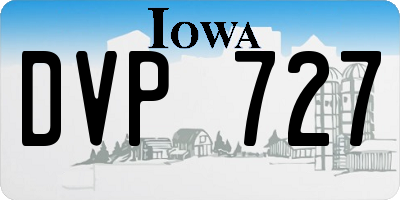 IA license plate DVP727