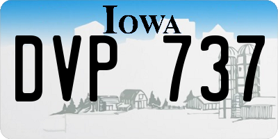 IA license plate DVP737