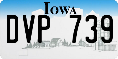 IA license plate DVP739