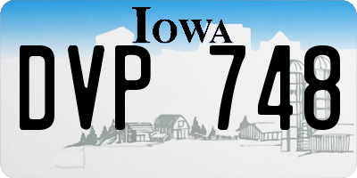 IA license plate DVP748