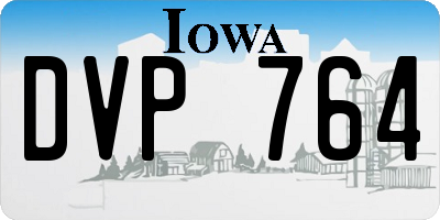 IA license plate DVP764