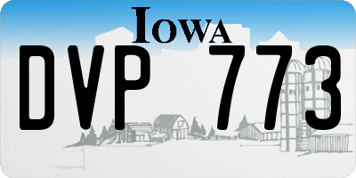 IA license plate DVP773