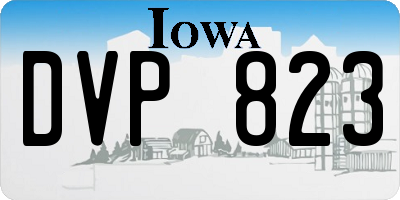 IA license plate DVP823