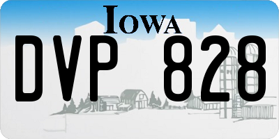IA license plate DVP828