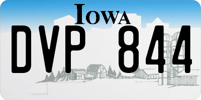 IA license plate DVP844
