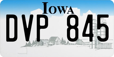 IA license plate DVP845