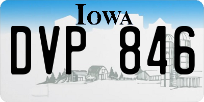 IA license plate DVP846