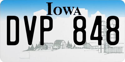 IA license plate DVP848