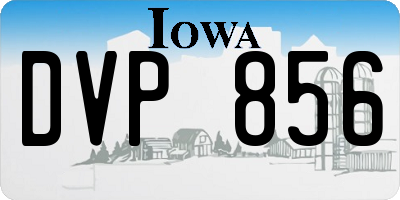 IA license plate DVP856