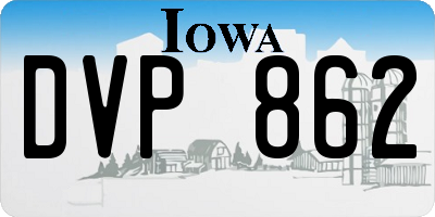 IA license plate DVP862