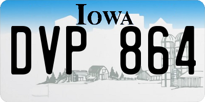 IA license plate DVP864