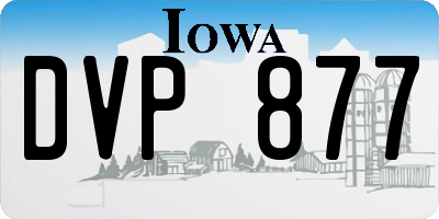 IA license plate DVP877