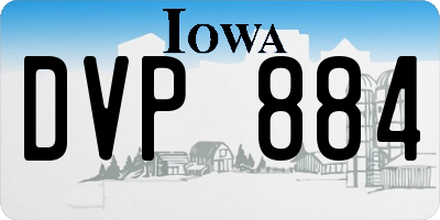 IA license plate DVP884