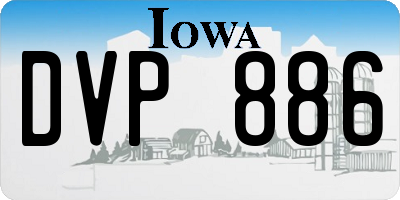 IA license plate DVP886