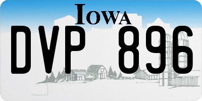 IA license plate DVP896