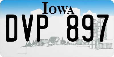 IA license plate DVP897