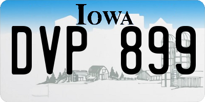 IA license plate DVP899