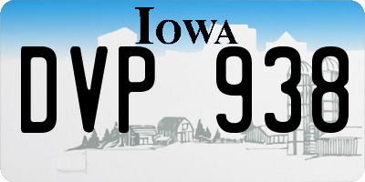 IA license plate DVP938