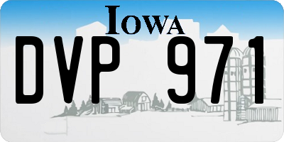 IA license plate DVP971