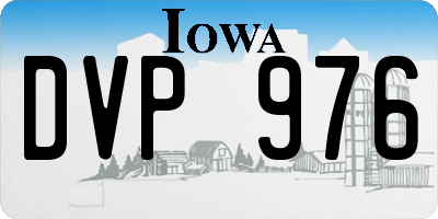 IA license plate DVP976