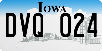 IA license plate DVQ024