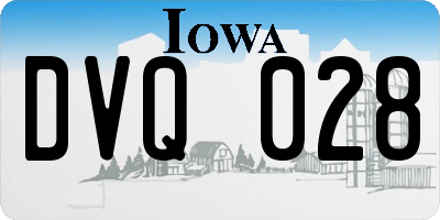 IA license plate DVQ028