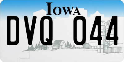 IA license plate DVQ044