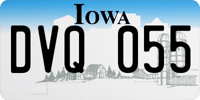 IA license plate DVQ055