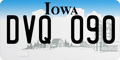 IA license plate DVQ090
