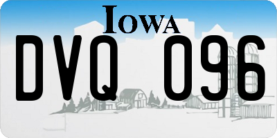IA license plate DVQ096
