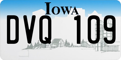 IA license plate DVQ109