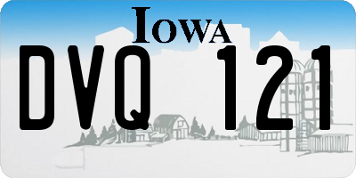 IA license plate DVQ121