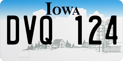 IA license plate DVQ124