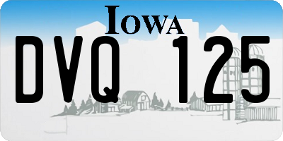 IA license plate DVQ125
