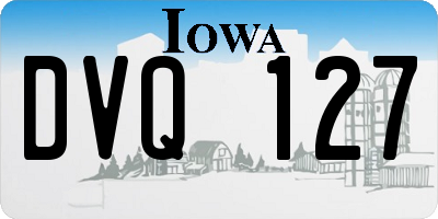 IA license plate DVQ127