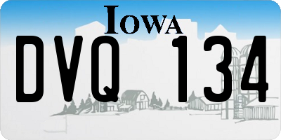 IA license plate DVQ134