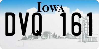 IA license plate DVQ161