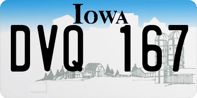 IA license plate DVQ167