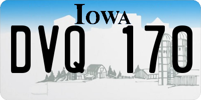 IA license plate DVQ170