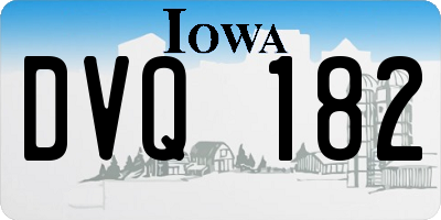 IA license plate DVQ182